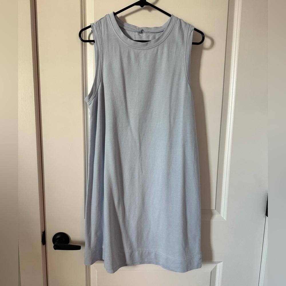 Lou & Grey Soft Blue Sleeveless Tank Mini Dress
